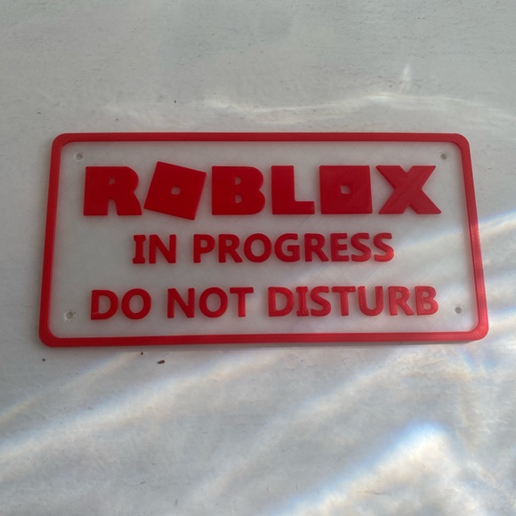 Glow in the dark Roblox sign - Picture 2 of 2